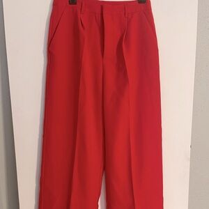 NWT Red wide leg pants Sz M from Cider